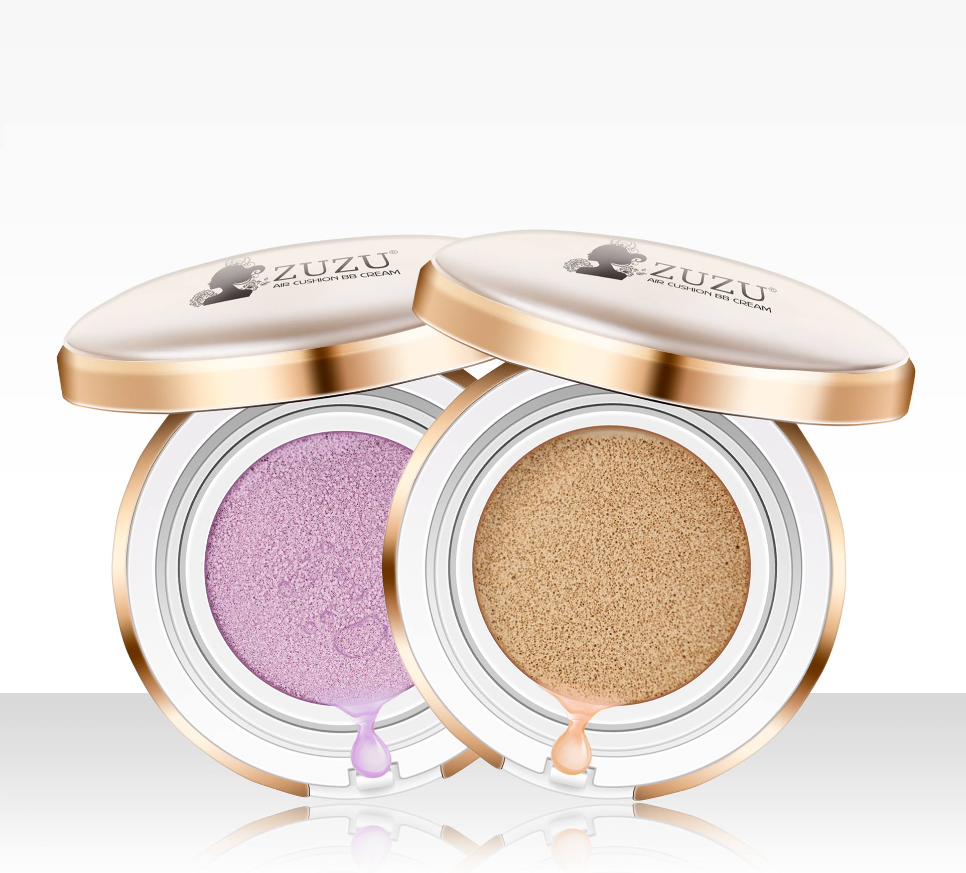 气垫BB霜组合让你无需选择，隔离修颜帮助肌肤修饰以及保护，让女性无论在任何环境依旧美丽耀人。