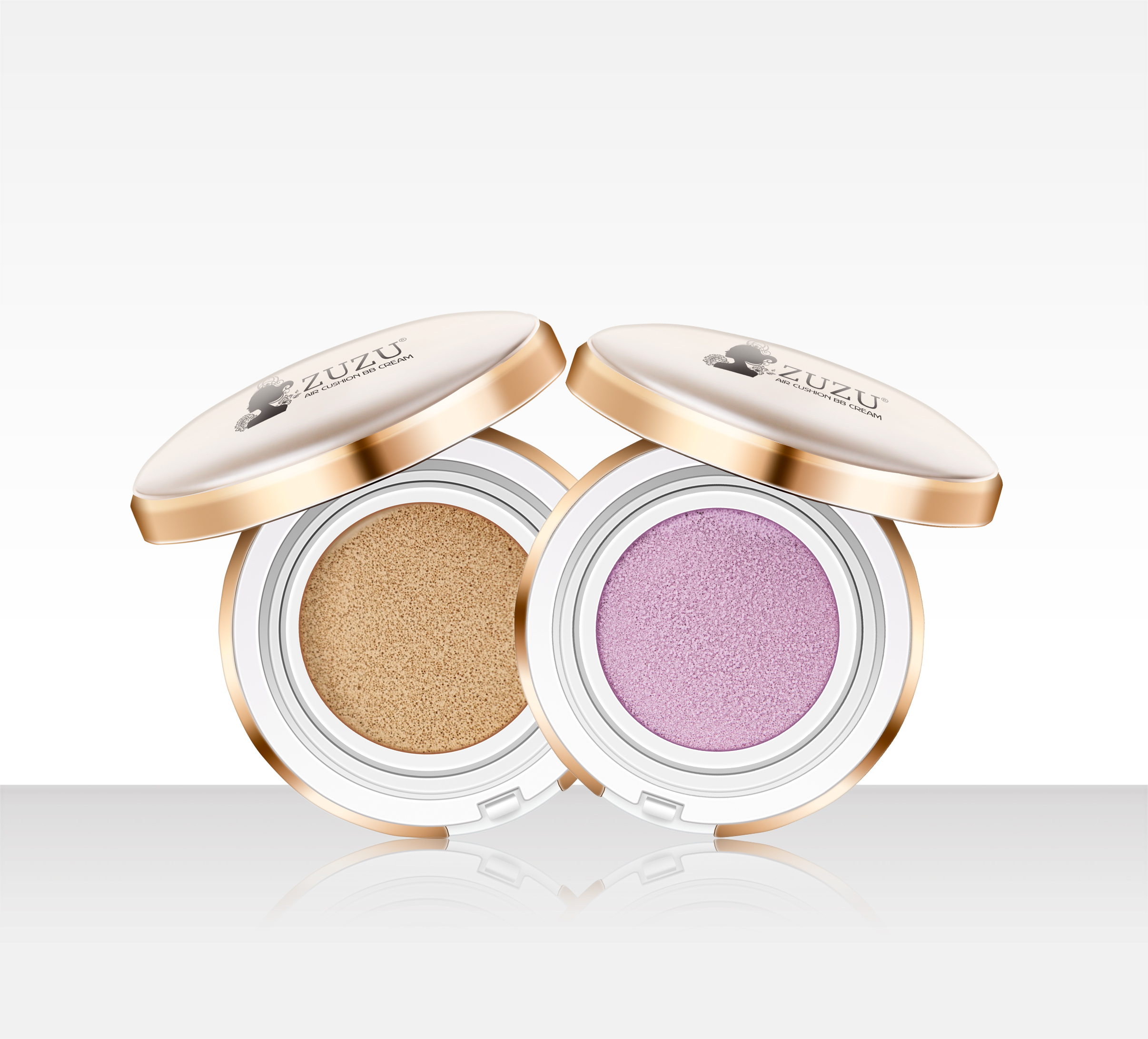 气垫BB霜组合让你无需选择，隔离修颜帮助肌肤修饰以及保护，让女性无论在任何环境依旧美丽耀人。